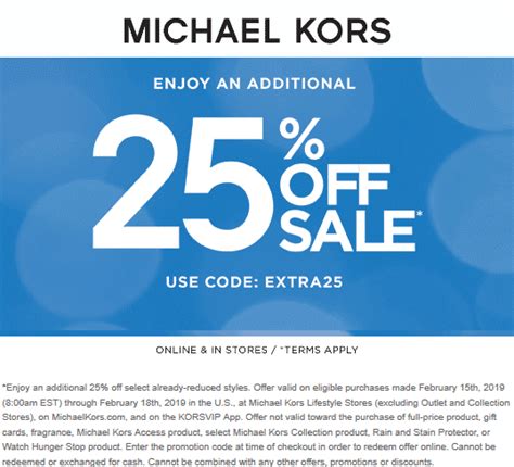 what is the promo code for michael kors|michael kors promo code student.